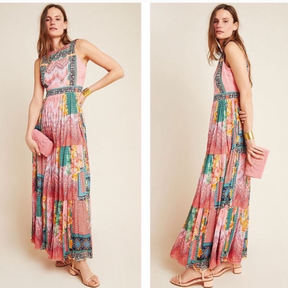 NWT Anthropologie Alessandra Maxi Dress